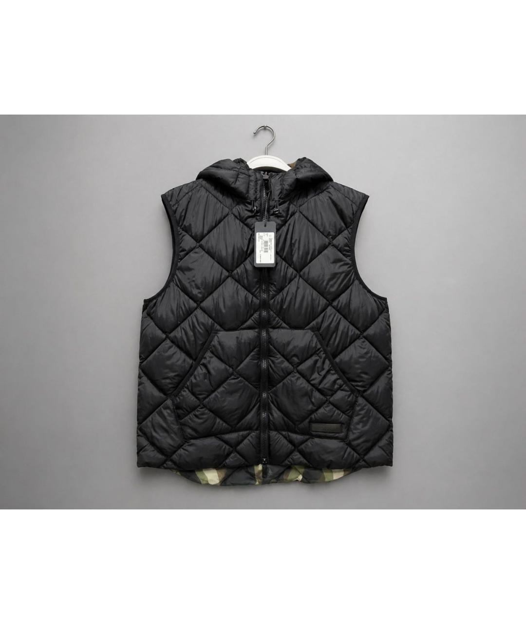 ARMANI EXCHANGE Черный полиэстеровый жилет, фото 3