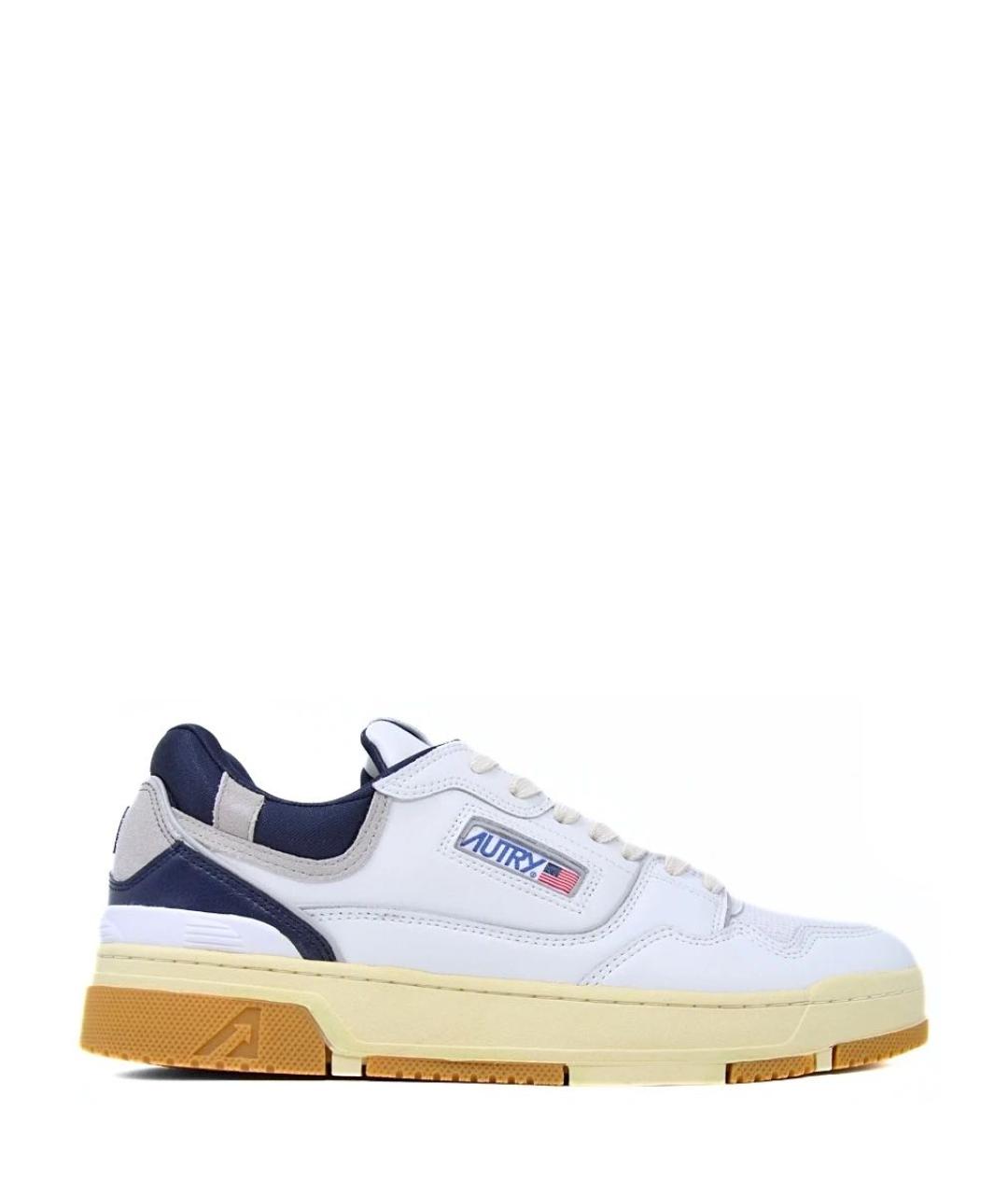 AUTRY Белые кожаные низкие кроссовки / кеды, фото 1