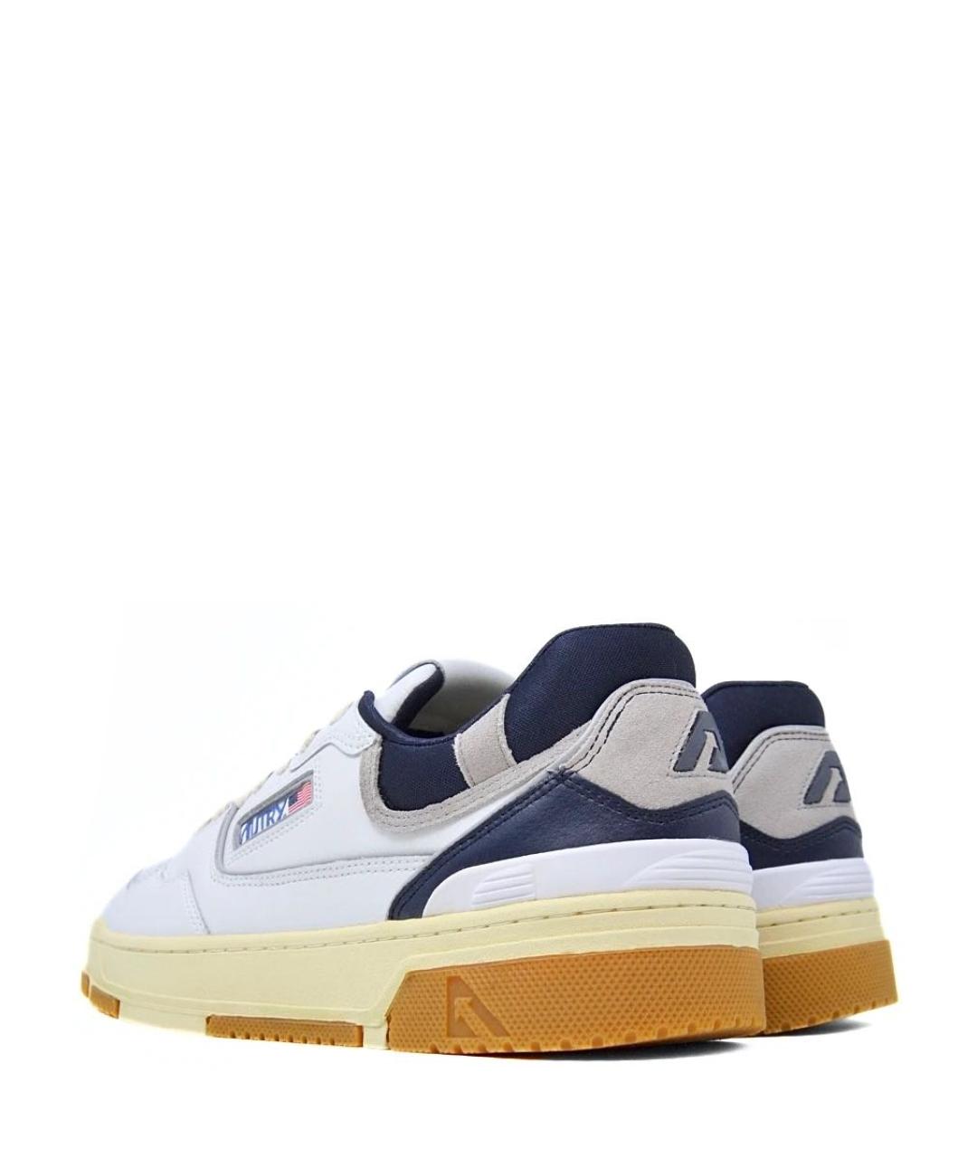 AUTRY Белые кожаные низкие кроссовки / кеды, фото 4