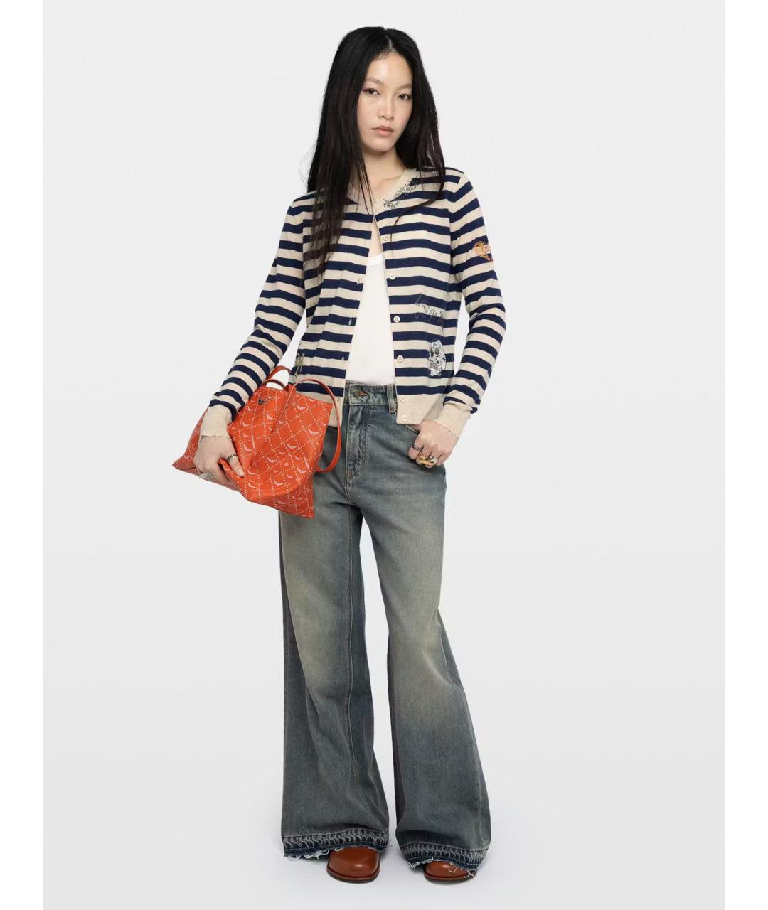 ZADIG & VOLTAIRE Мульти кашемировый кардиган, фото 2