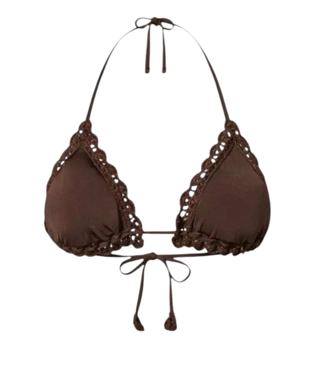 TWIN-SET Коричневый полиэстеровый купальник, фото 1