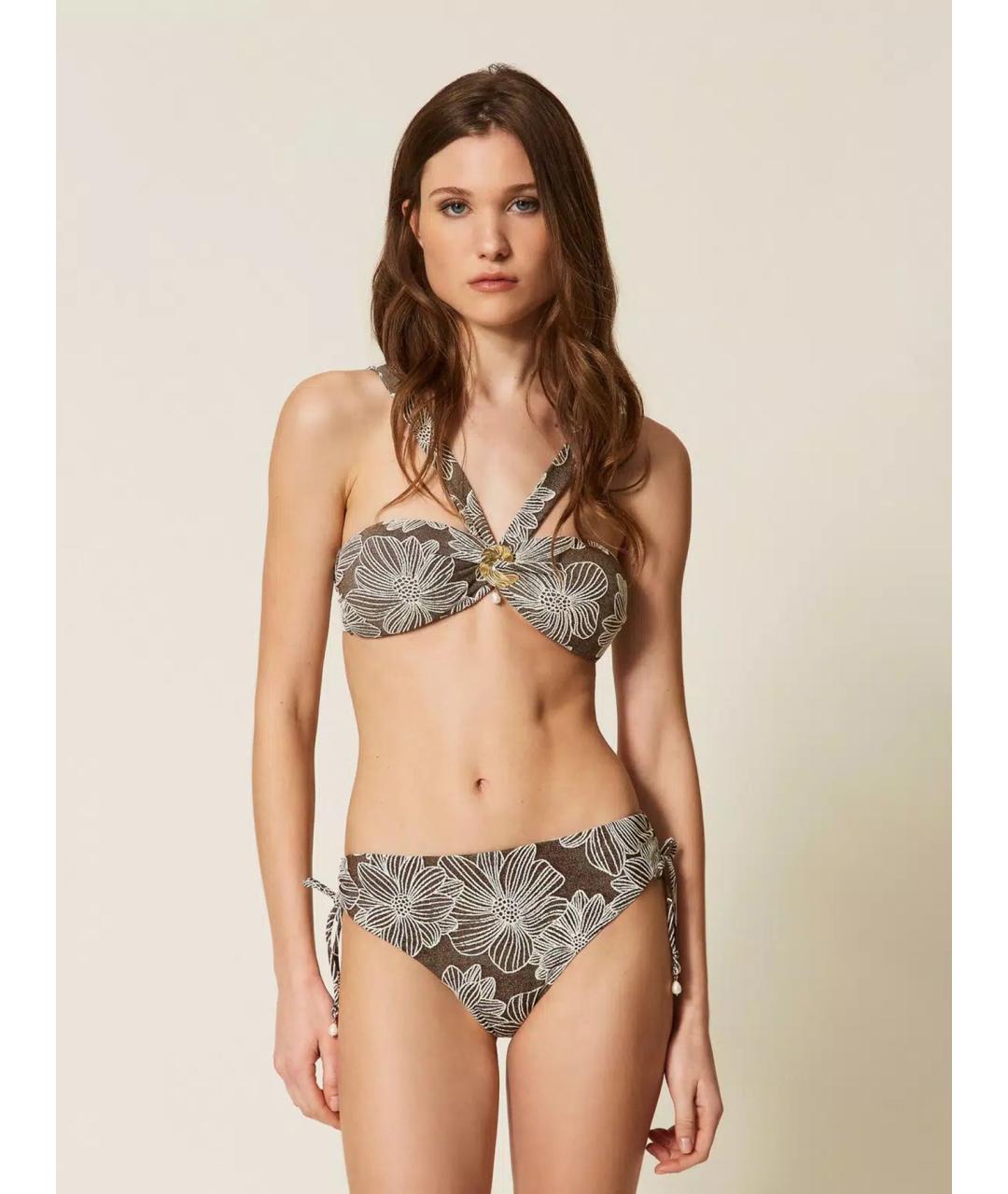 TWIN-SET Мульти полиамидовый купальник, фото 2