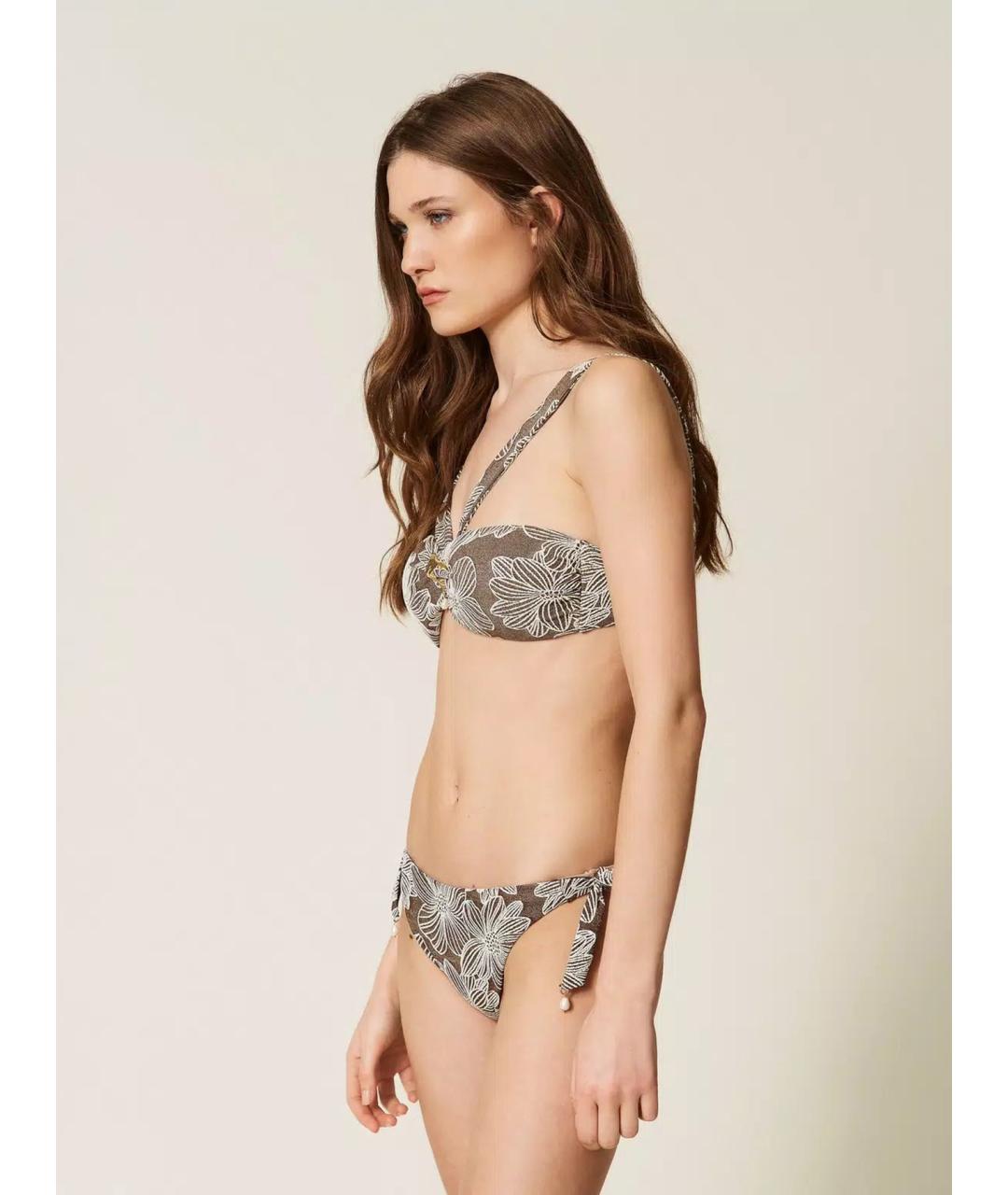 TWIN-SET Мульти полиамидовый купальник, фото 3