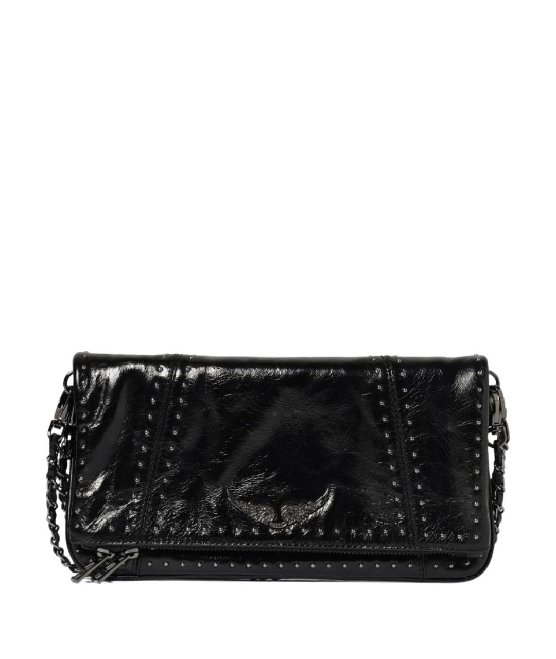 ZADIG & VOLTAIRE Черная кожаная сумка через плечо, фото 1