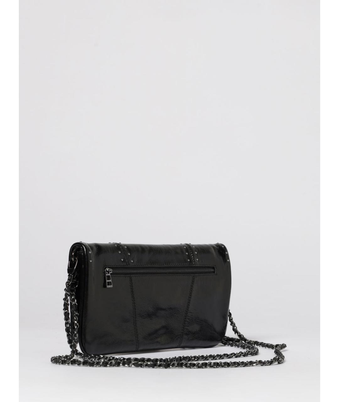 ZADIG & VOLTAIRE Черная кожаная сумка через плечо, фото 2