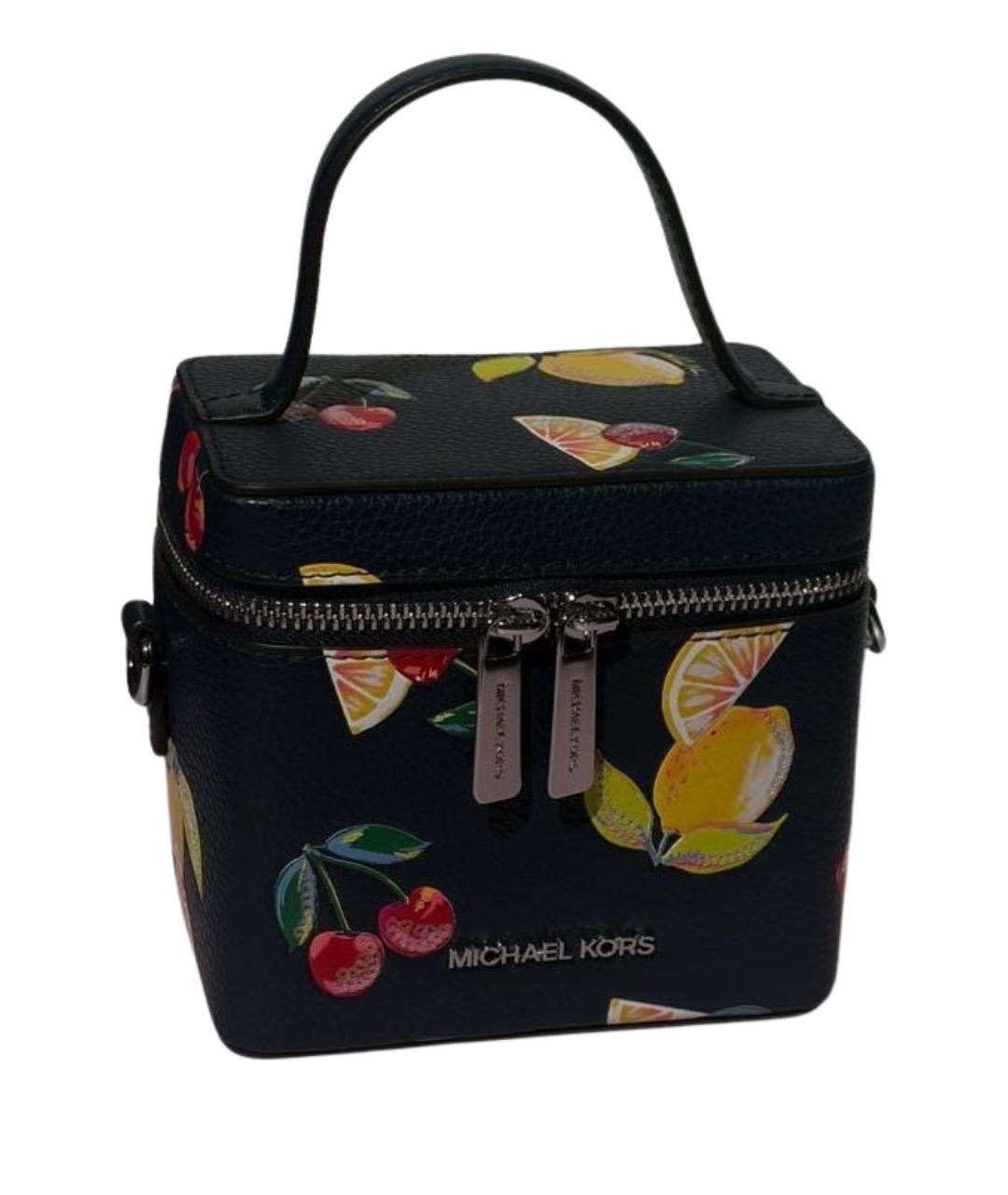 MICHAEL KORS Темно-синяя сумка с короткими ручками из искусственной кожи, фото 1