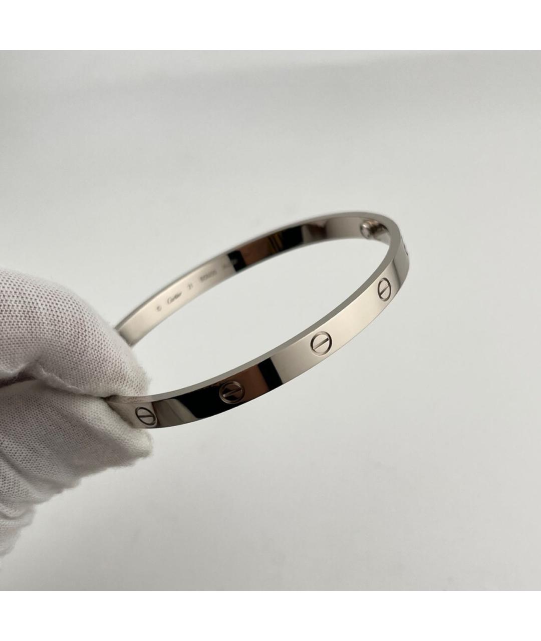 CARTIER Серебрянный браслет из белого золота, фото 5