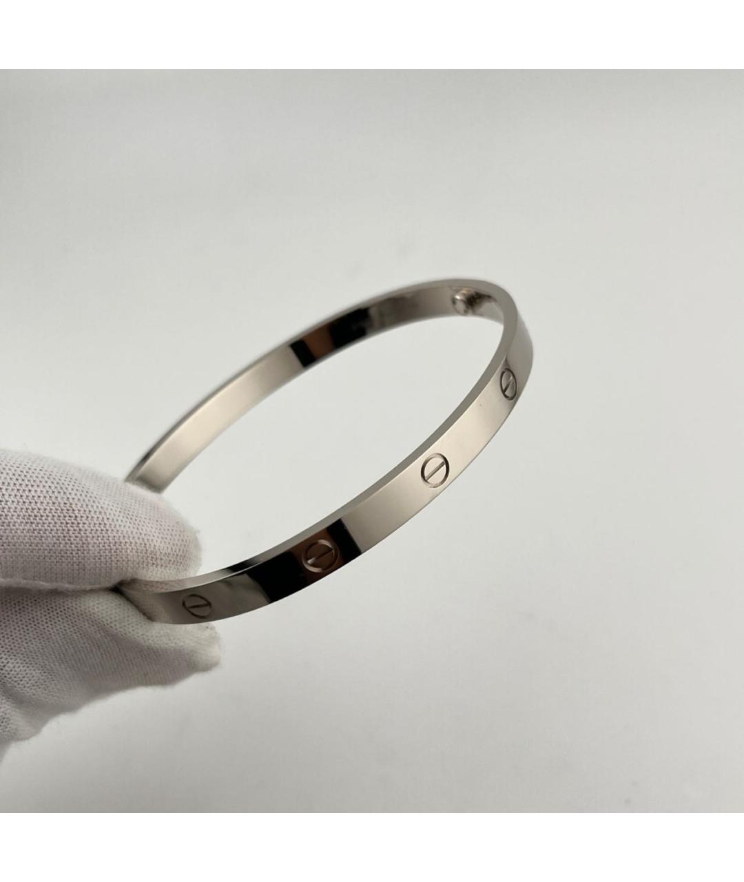 CARTIER Серебрянный браслет из белого золота, фото 4