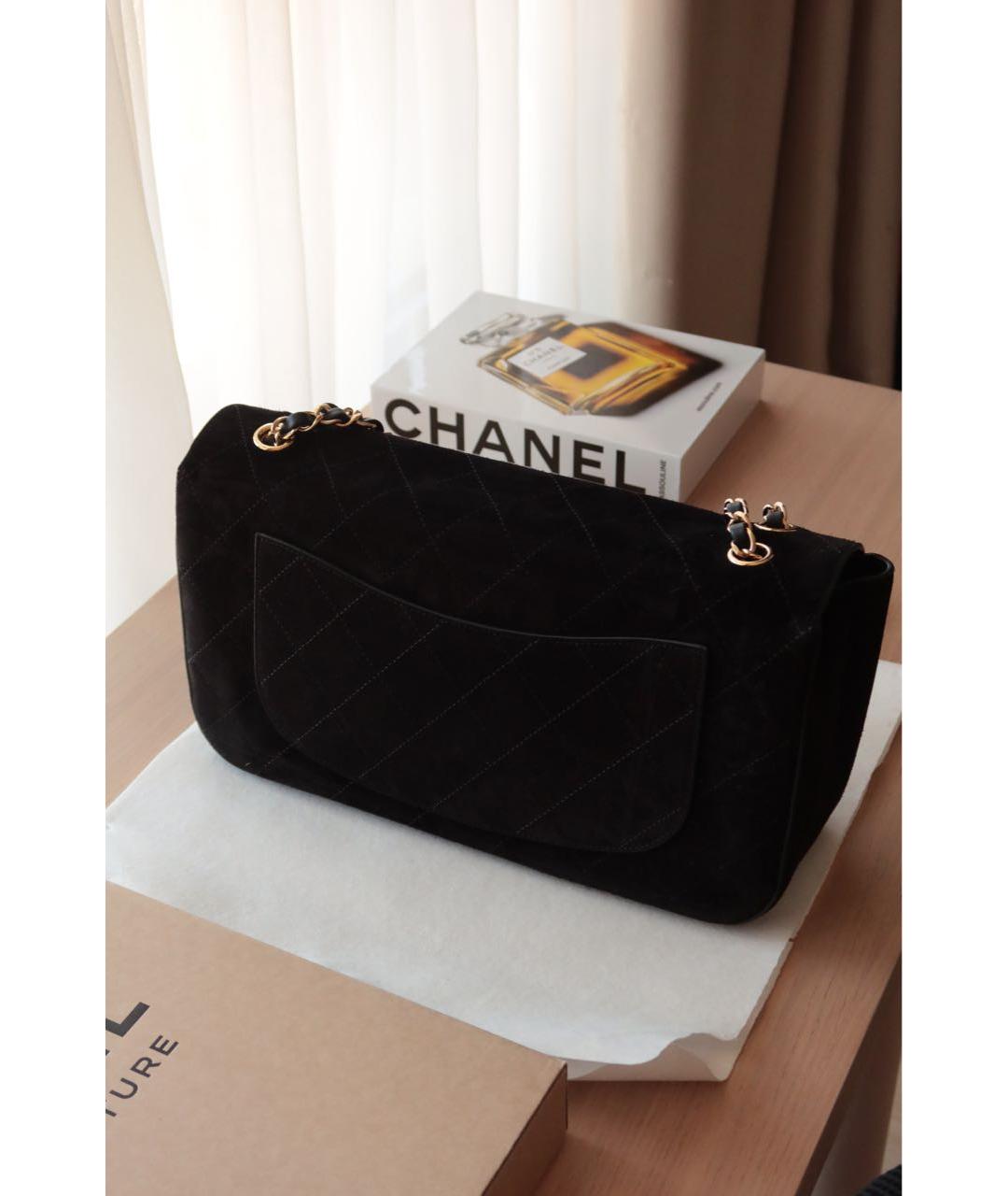 CHANEL Черная замшевая сумка через плечо, фото 3