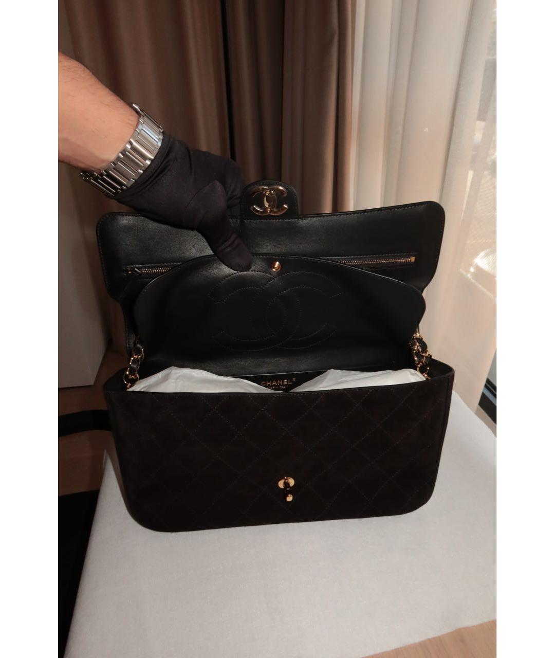 CHANEL Черная замшевая сумка через плечо, фото 4