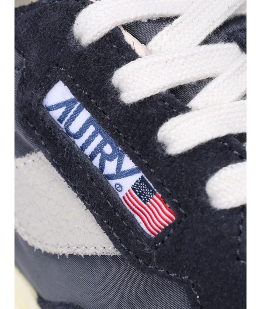 AUTRY Темно-синие замшевые низкие кроссовки / кеды, фото 5