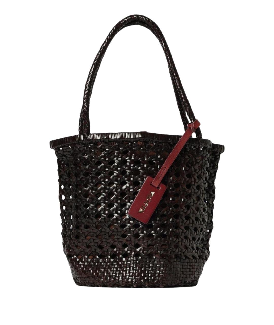 VIPERA Коричневая пелетеная сумка через плечо, фото 1