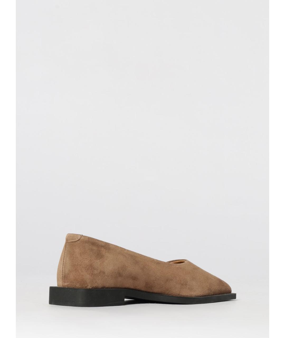 COPENHAGEN Коричневые замшевые балетки, фото 3