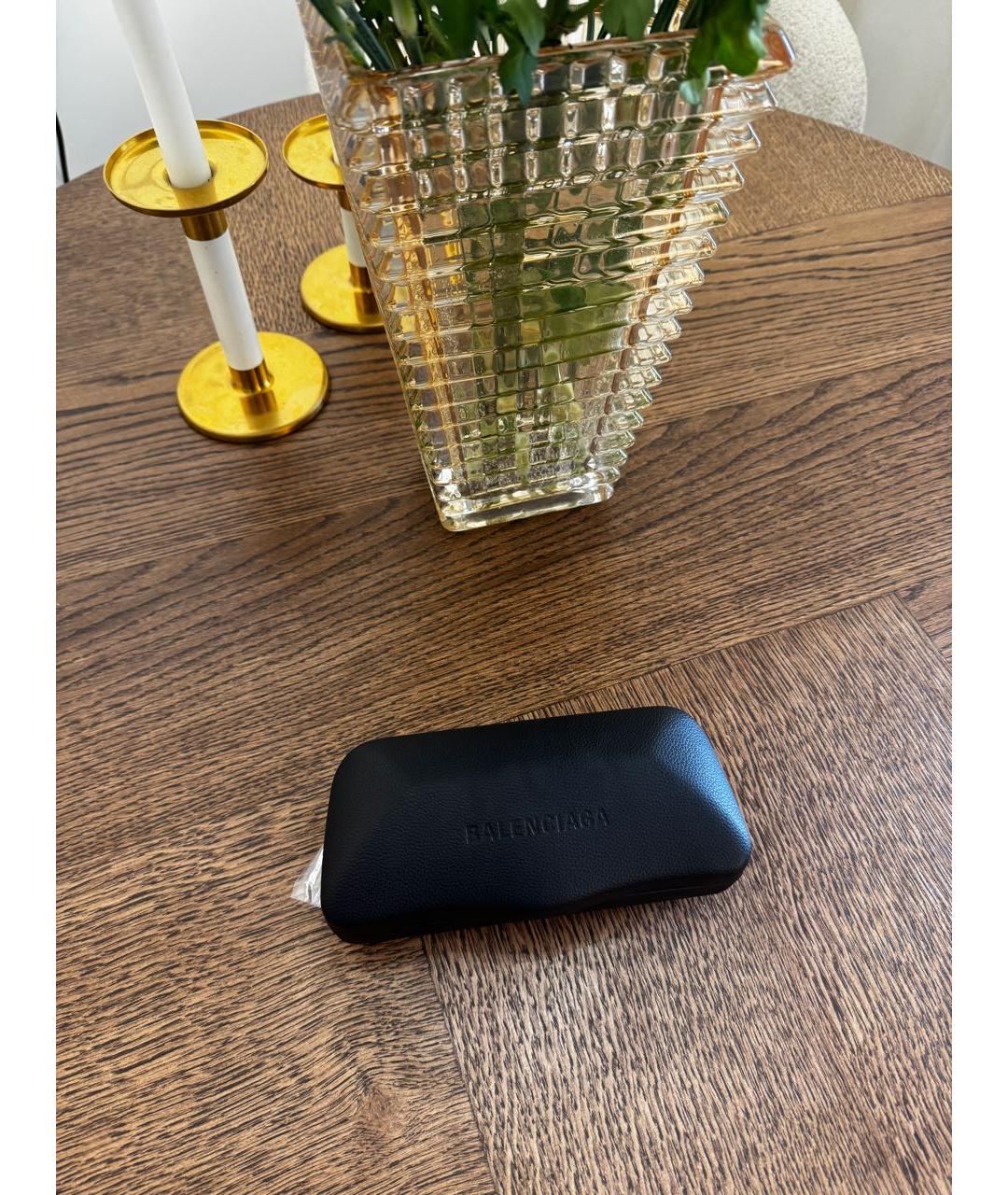 BALENCIAGA Черные пластиковые солнцезащитные очки, фото 6