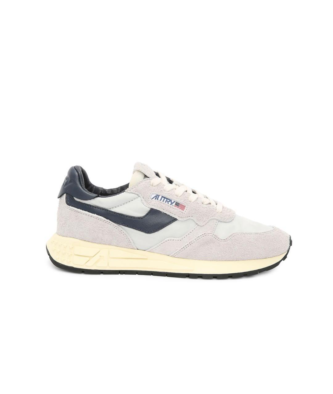 AUTRY Серые замшевые низкие кроссовки / кеды, фото 1