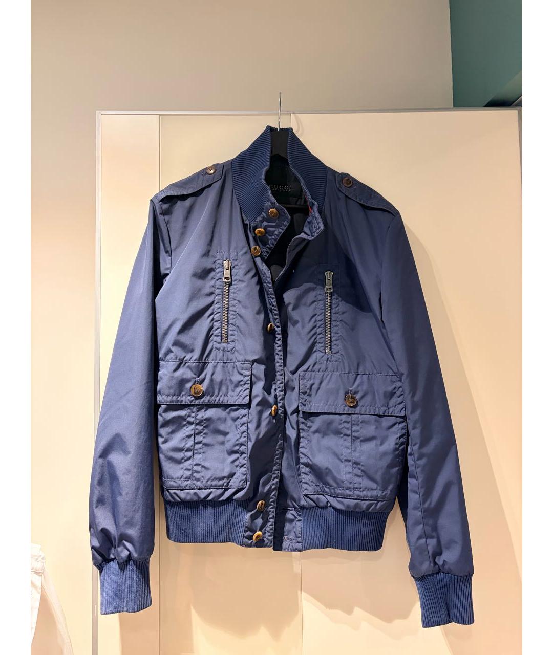 GUCCI Темно-синяя куртка, фото 4