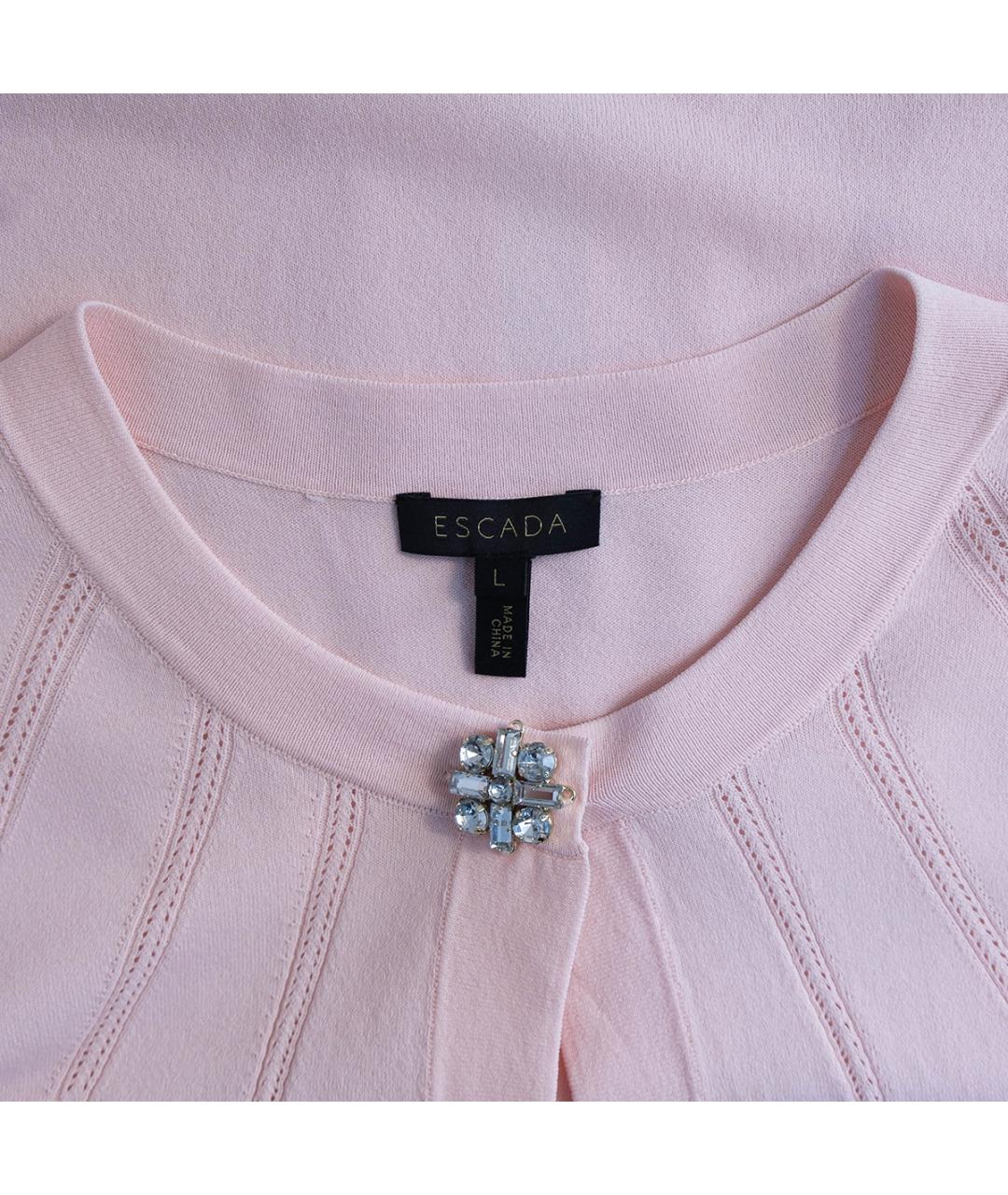 ESCADA Розовый вискозный кардиган, фото 3