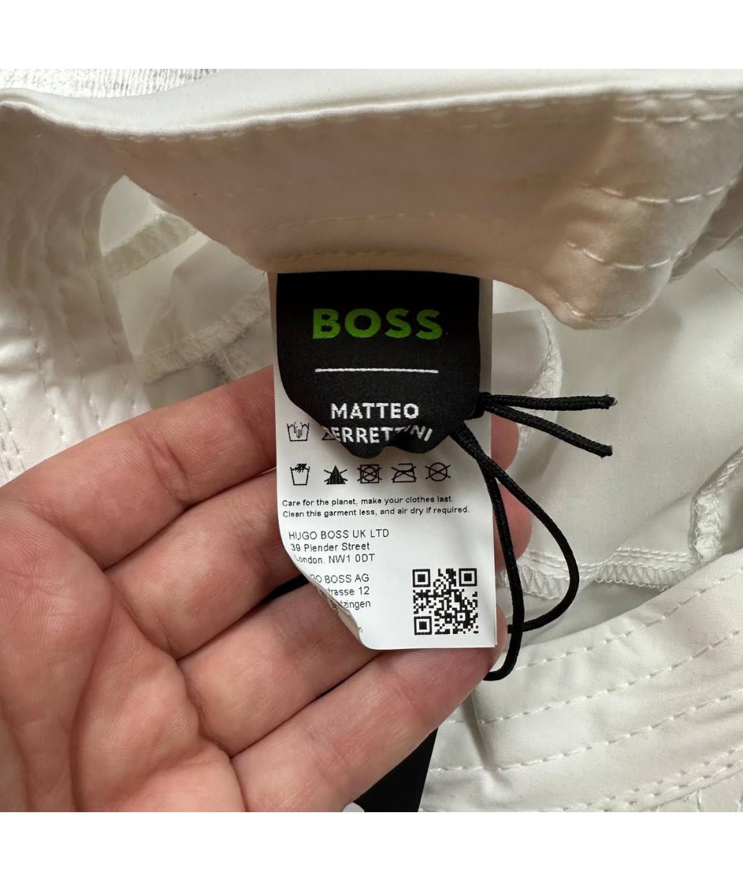 HUGO BOSS Белая кепка/бейсболка, фото 4