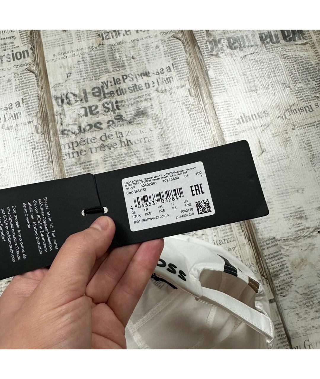 HUGO BOSS Белая кепка/бейсболка, фото 6