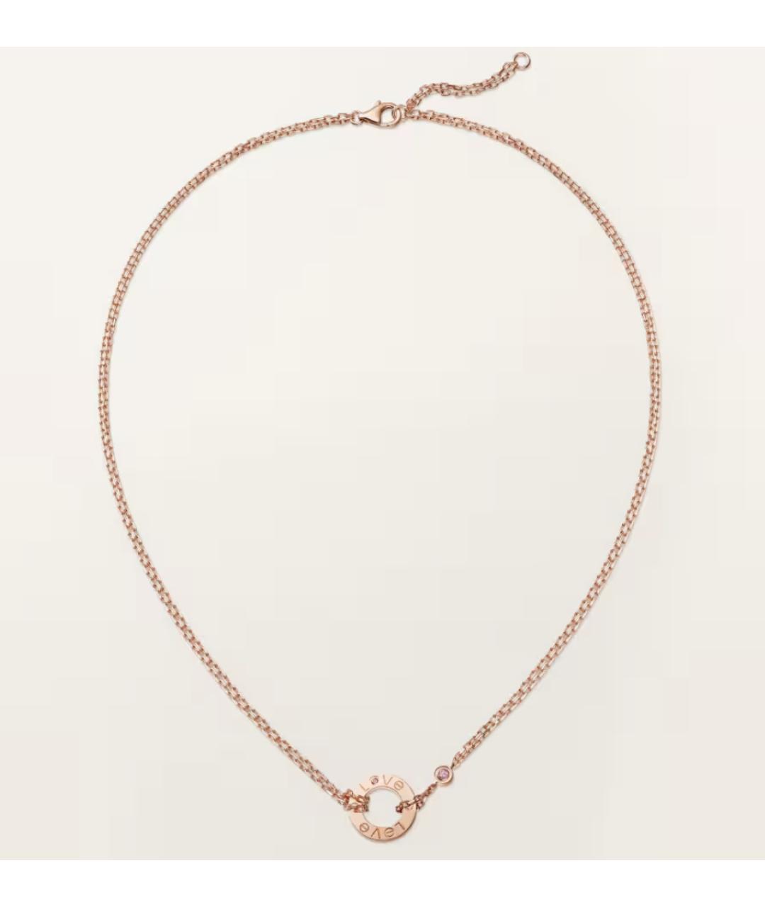 CARTIER Золотое колье из розового золота, фото 4