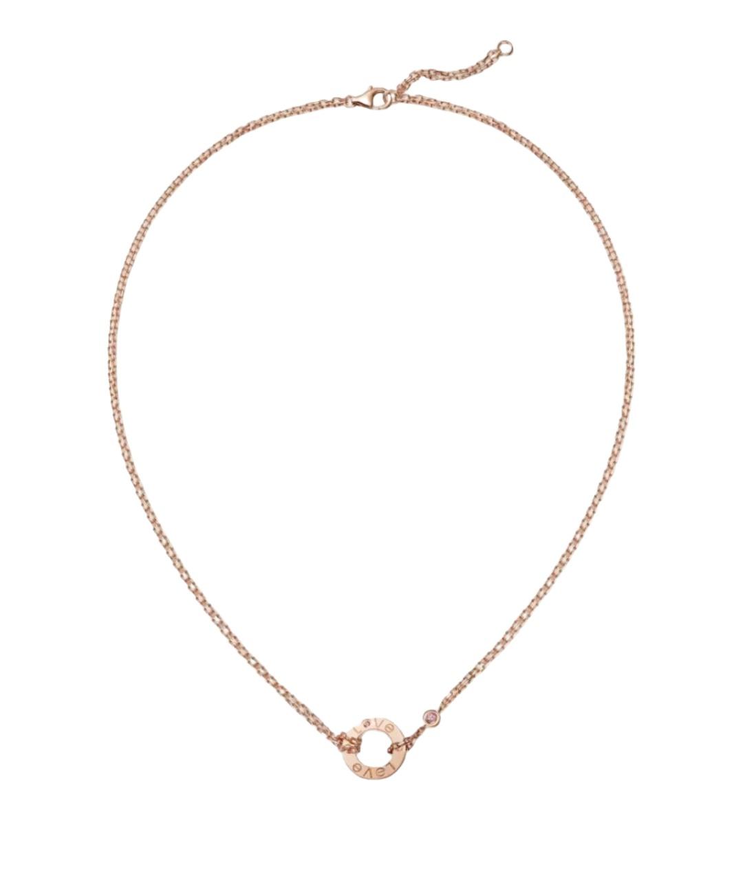 CARTIER Золотое колье из розового золота, фото 1