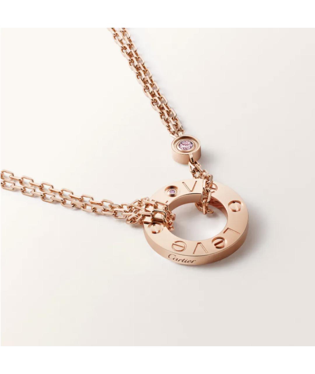 CARTIER Золотое колье из розового золота, фото 2
