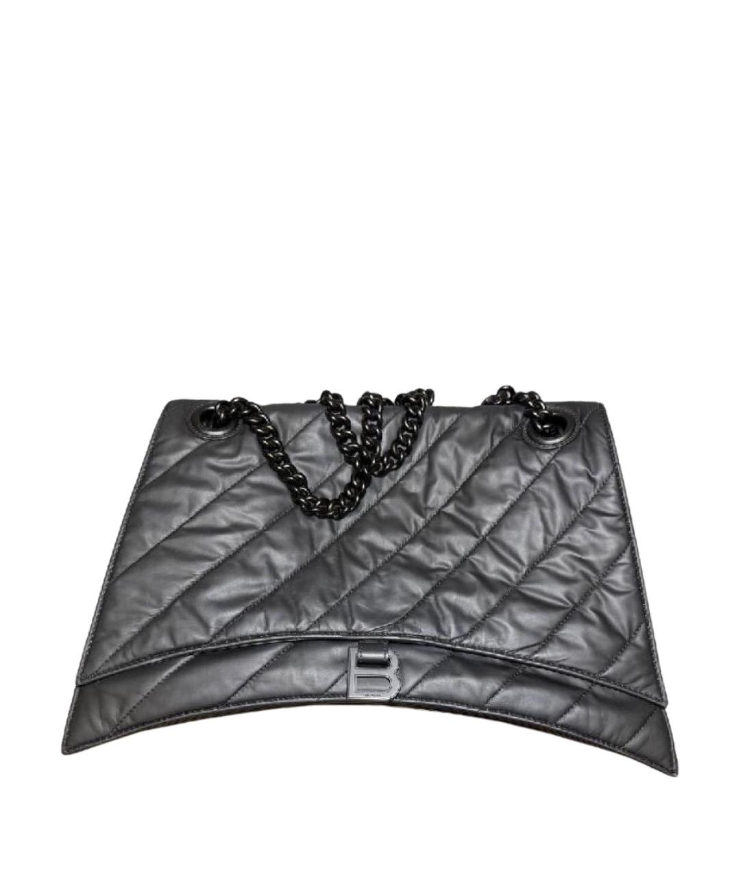 BALENCIAGA Черная кожаная сумка через плечо, фото 1