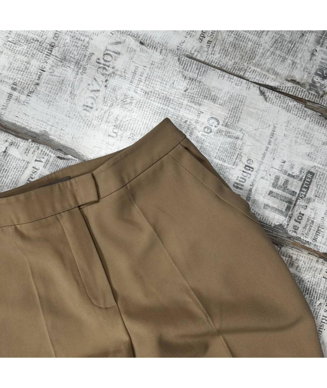 12 STOREEZ Бежевые полиэстеровые брюки узкие, фото 4