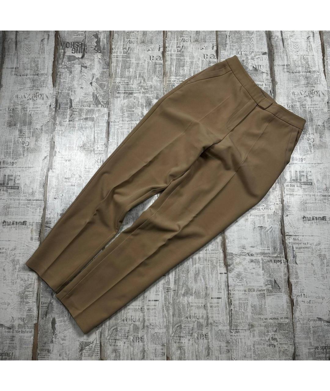 12 STOREEZ Бежевые полиэстеровые брюки узкие, фото 2