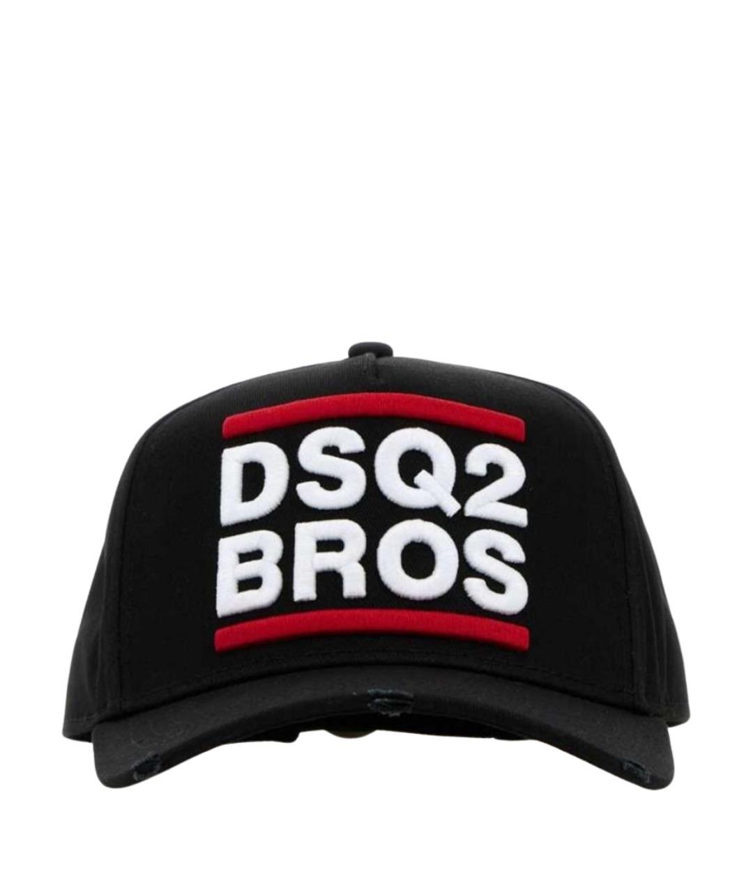 DSQUARED2 Черная хлопковая кепка/бейсболка, фото 1