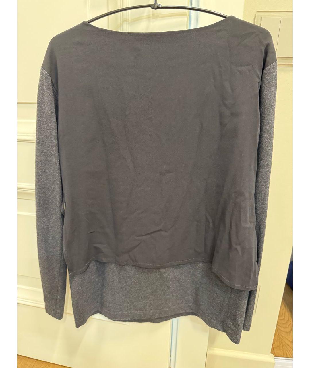 FABIANA FILIPPI Серый хлопковый джемпер / свитер, фото 2