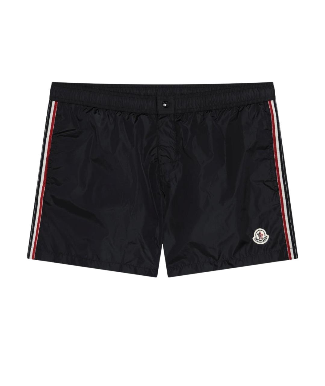 MONCLER Черные полиамидовые шорты, фото 1