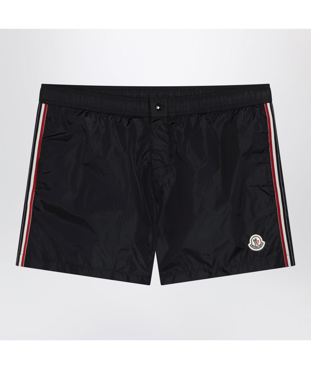 MONCLER Черные полиамидовые шорты, фото 3