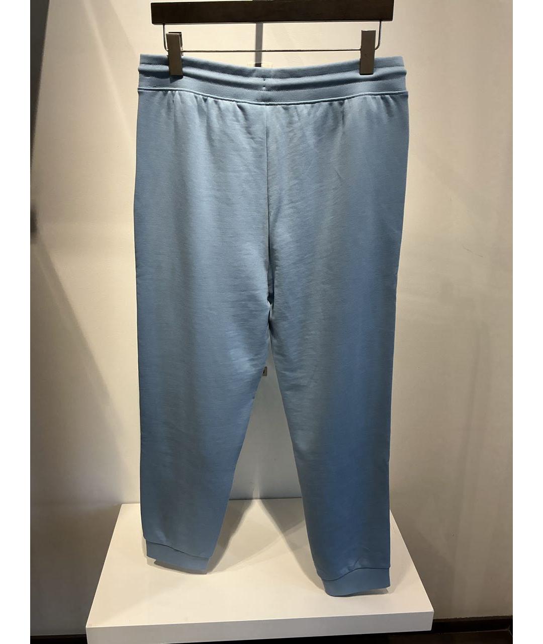 HUGO Голубые хлопковые повседневные брюки, фото 3