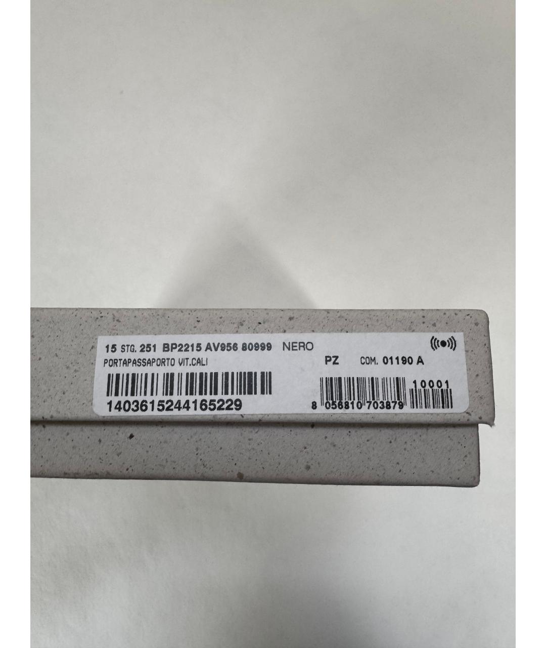 DOLCE&GABBANA Черный кожаный кардхолдер, фото 3