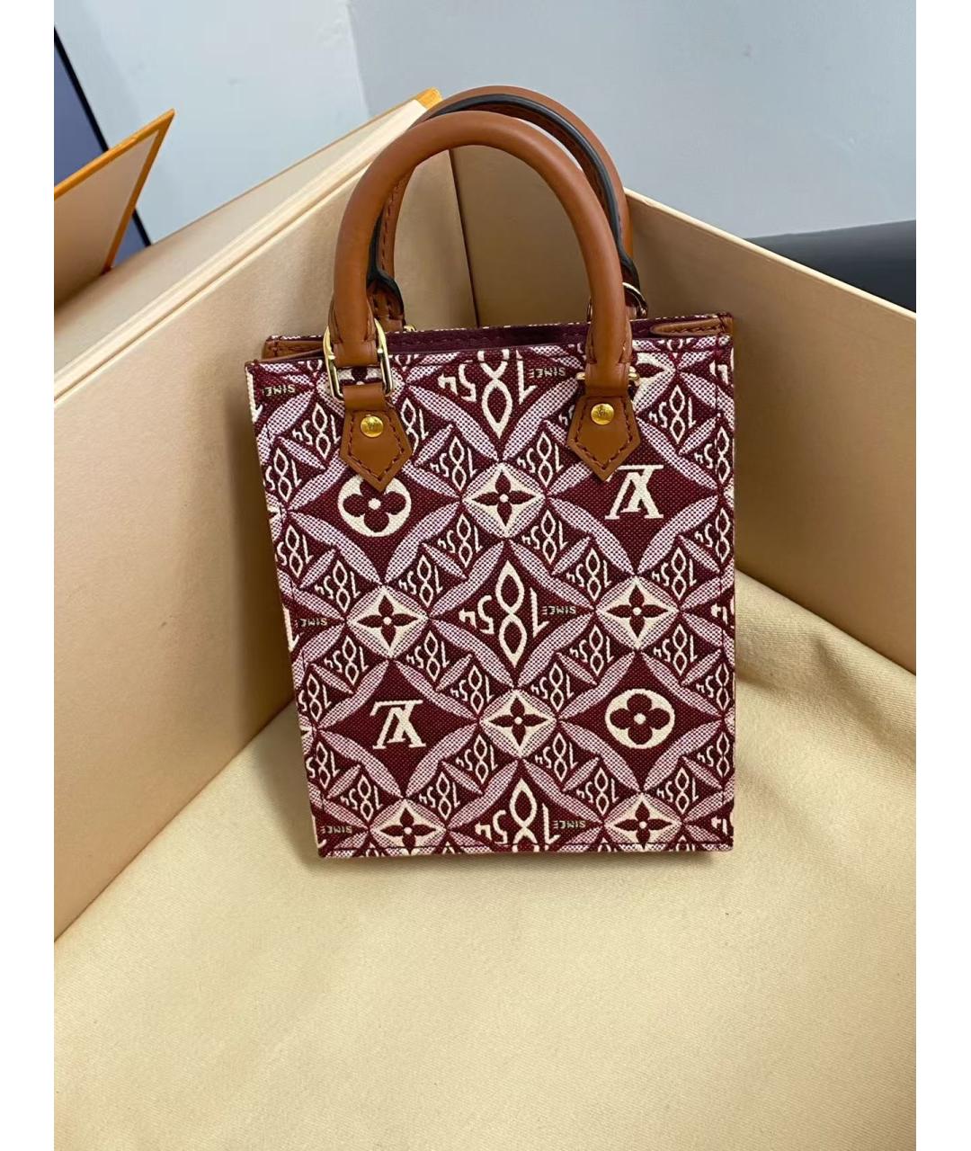 LOUIS VUITTON Красная сумка с короткими ручками, фото 4