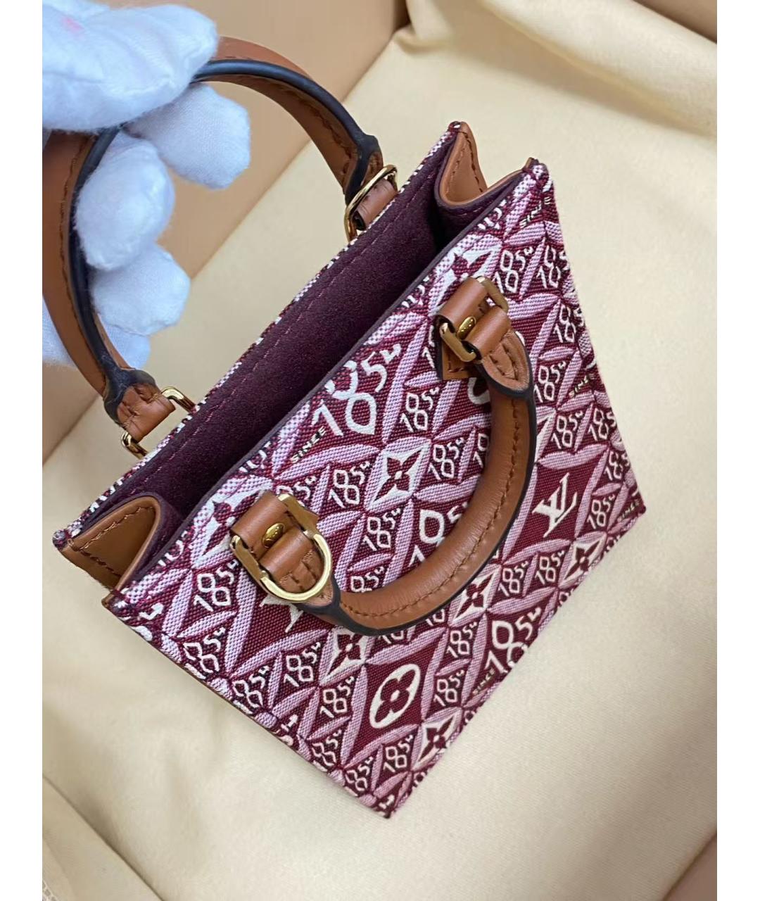 LOUIS VUITTON Красная сумка с короткими ручками, фото 7