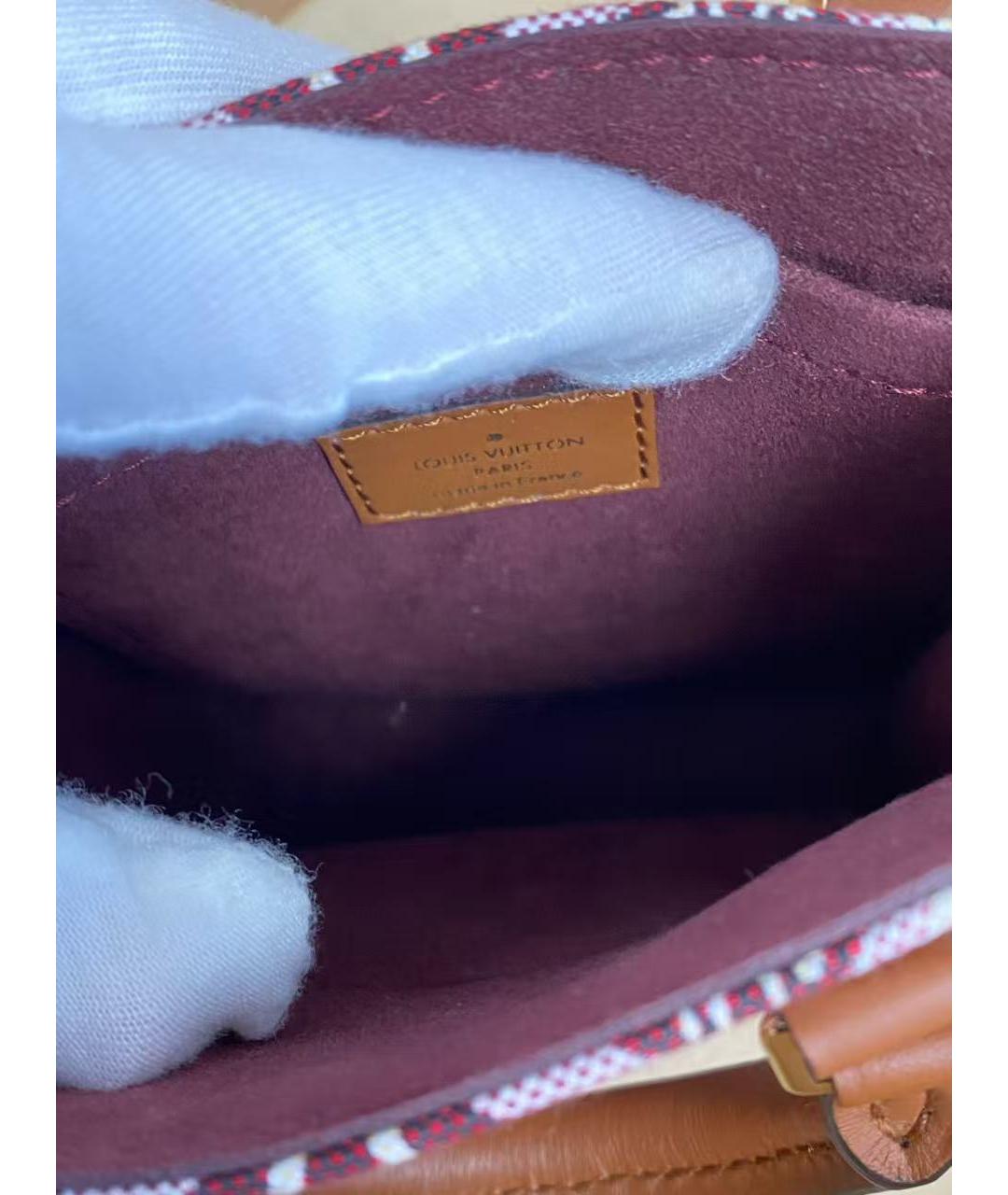 LOUIS VUITTON Красная сумка с короткими ручками, фото 8