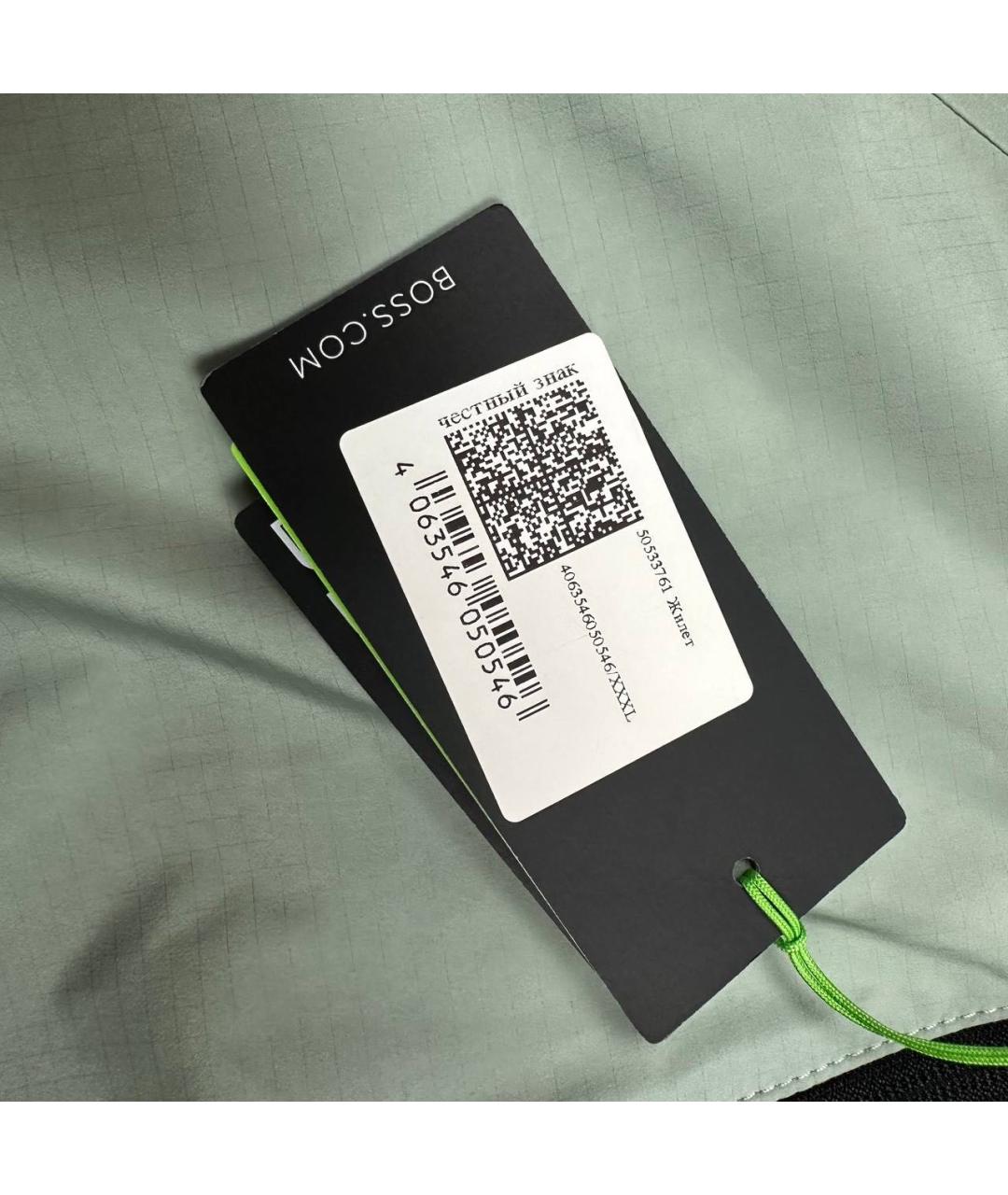 HUGO BOSS Салатовый жилет, фото 3