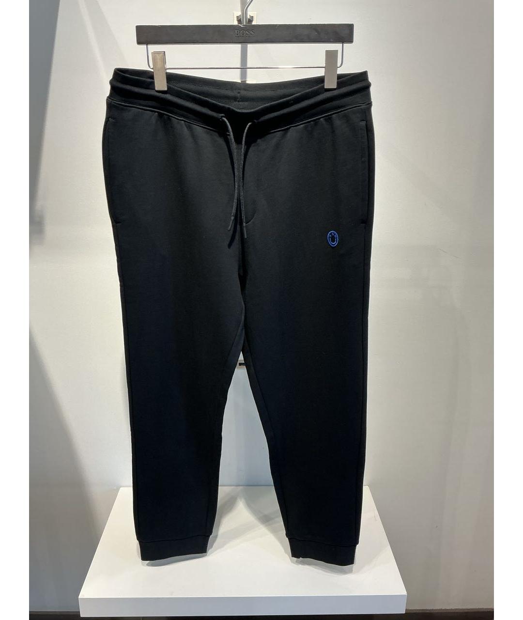 HUGO Черные хлопковые повседневные брюки, фото 2