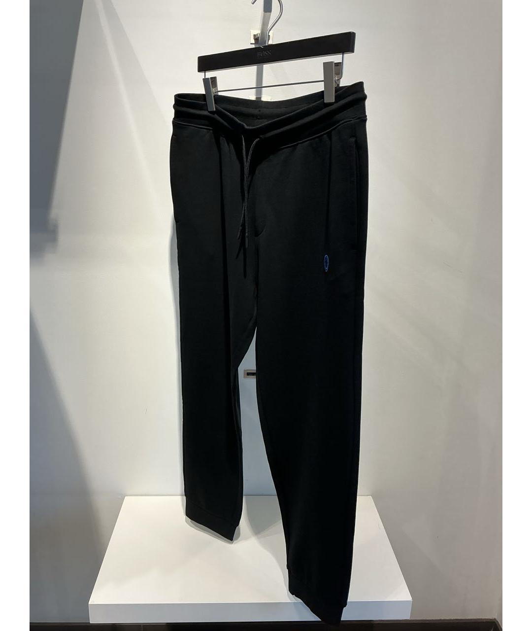 HUGO Черные хлопковые повседневные брюки, фото 3