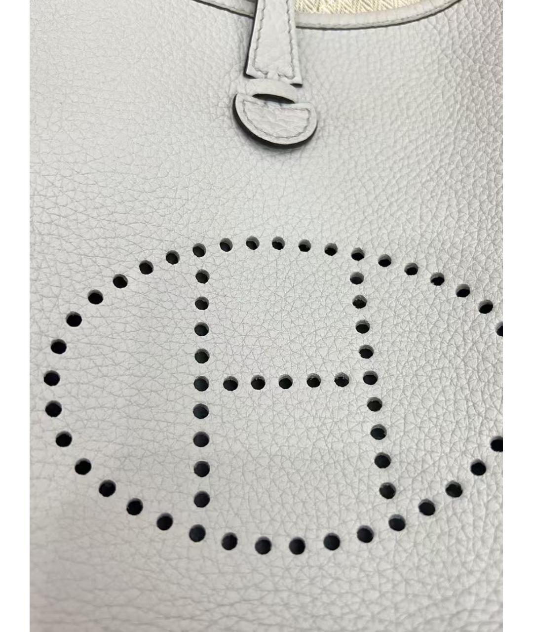 HERMES Голубая кожаная сумка через плечо, фото 4