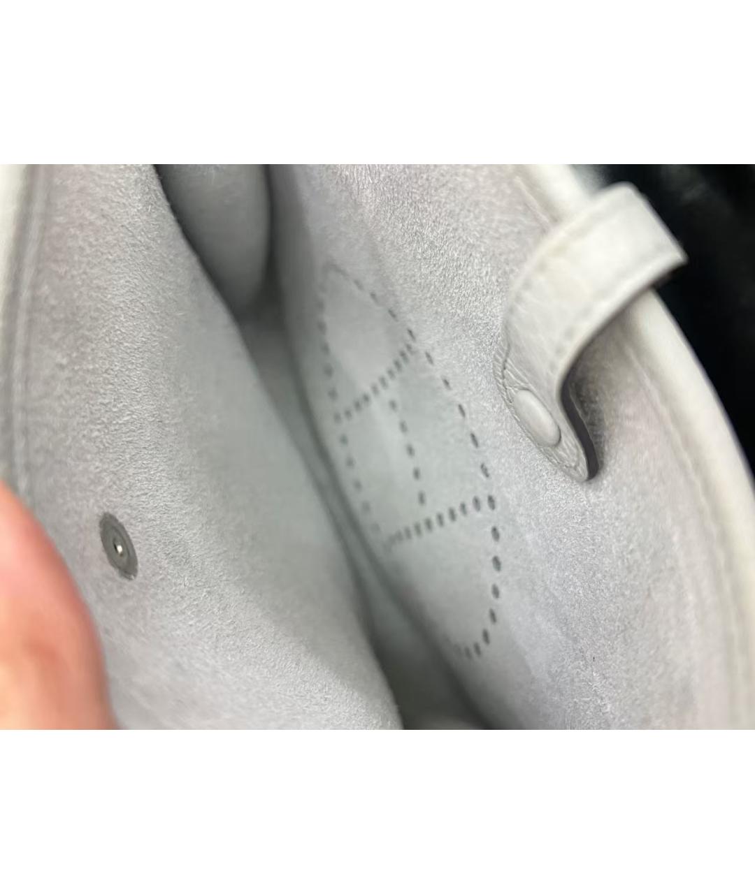 HERMES Голубая кожаная сумка через плечо, фото 5