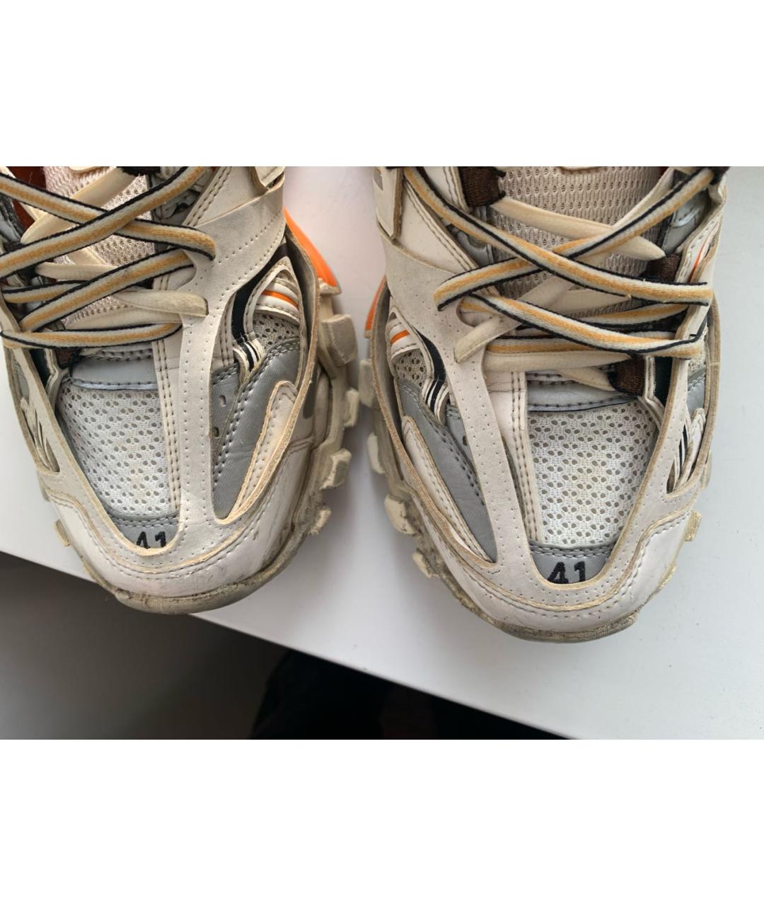 BALENCIAGA Оранжевое низкие кроссовки / кеды, фото 3