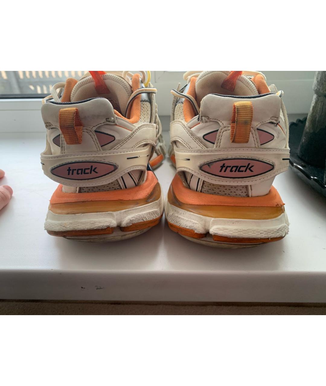 BALENCIAGA Оранжевое низкие кроссовки / кеды, фото 2