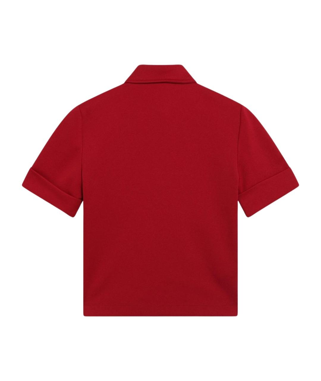 MIU MIU Красная хлопковая футболка, фото 2