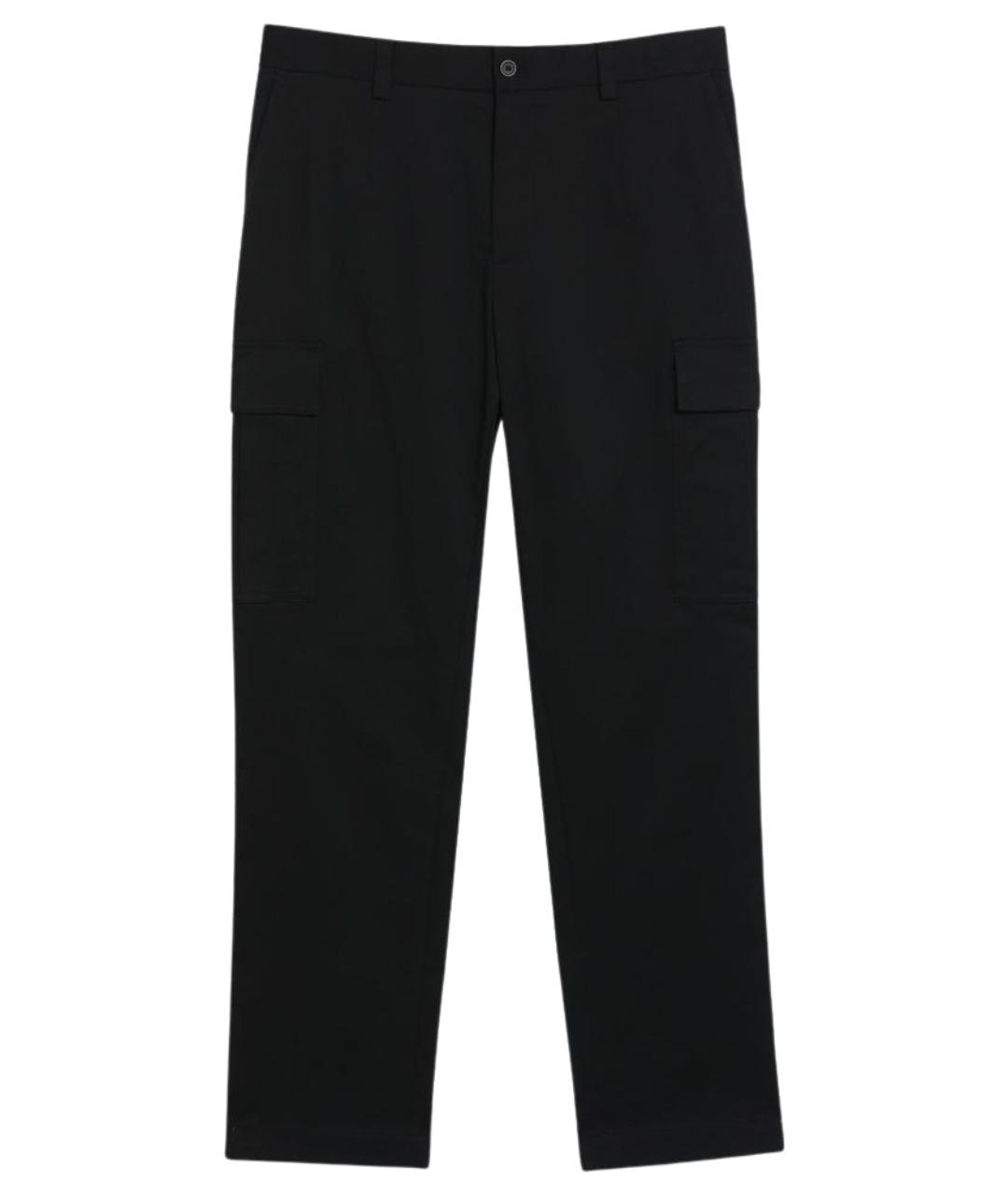 DOLCE&GABBANA Черные хлопковые повседневные брюки, фото 1