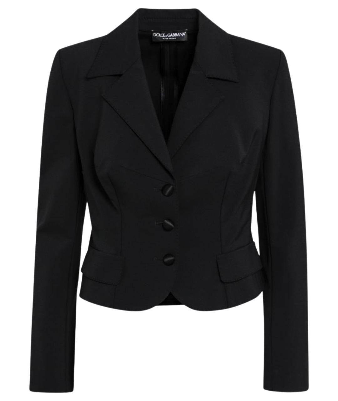 DOLCE&GABBANA Черный полиамидовый жакет/пиджак, фото 1