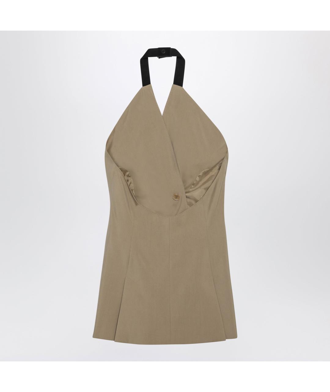 MAX MARA Бежевый шерстяной жилет, фото 2