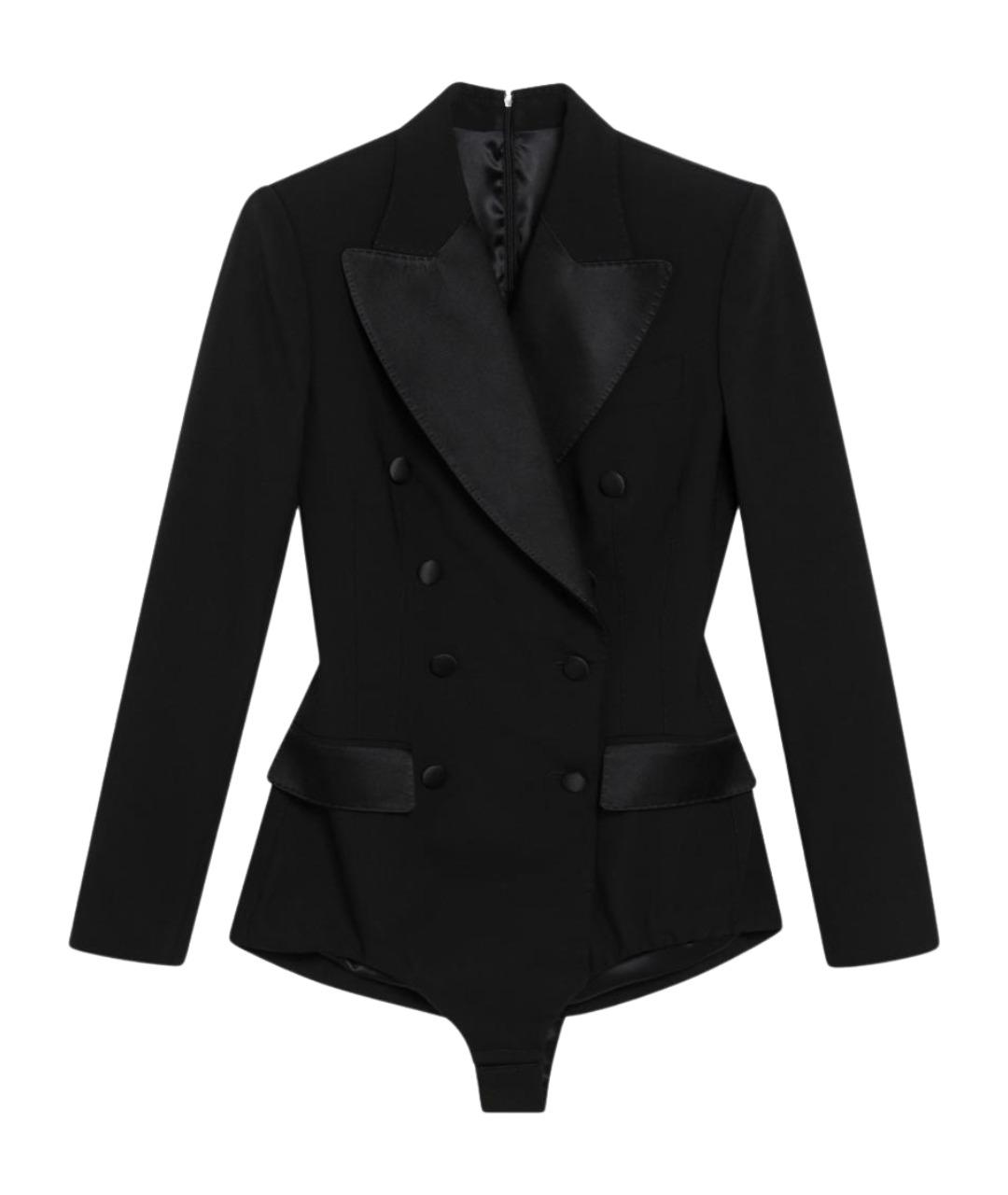 DOLCE&GABBANA Черный шерстяной жакет/пиджак, фото 1